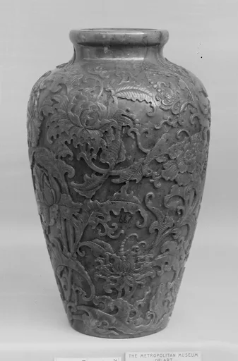 清中期 碧玉瓶|Vase