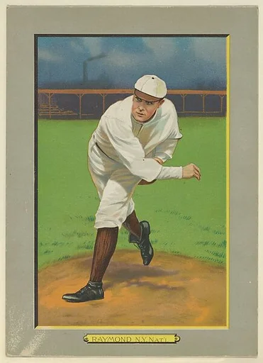 Arthur Lawrence "Bugs" Raymond, Pitcher, New York Giants (National League), from Turkey Red Cabinets (T3)
