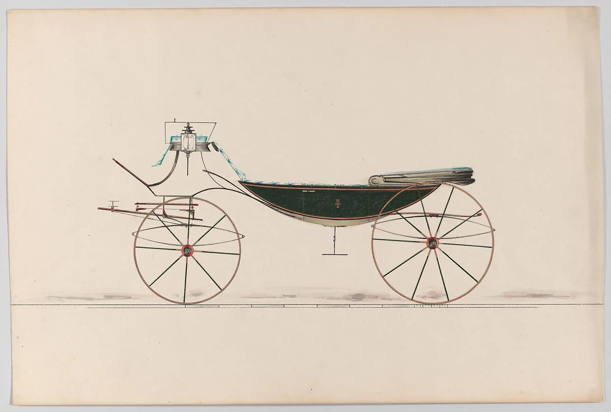 Design for Vis-à-vis with Canoe Bottom (unnumbered) — Brewster & Co.