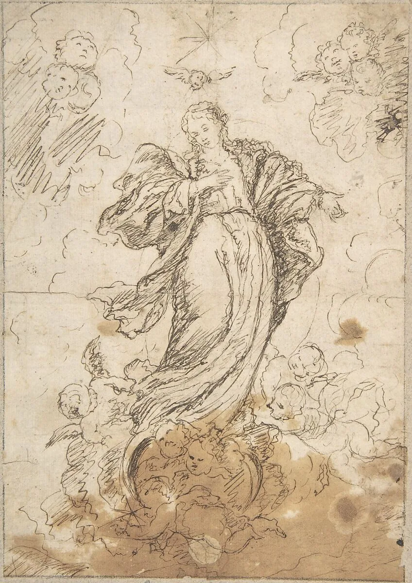 Virgin of the Immaculate Conception — Anonymous, Spanish, School of Seville, 17th century