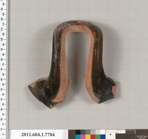 Terracotta fragment of a kylix (drinking cup)