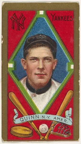 John Quinn, New York Yankees, American League, from the "Baseball Series" (Gold Borders) set (T205) issued by the American Tobacco Company — American Tobacco Company
