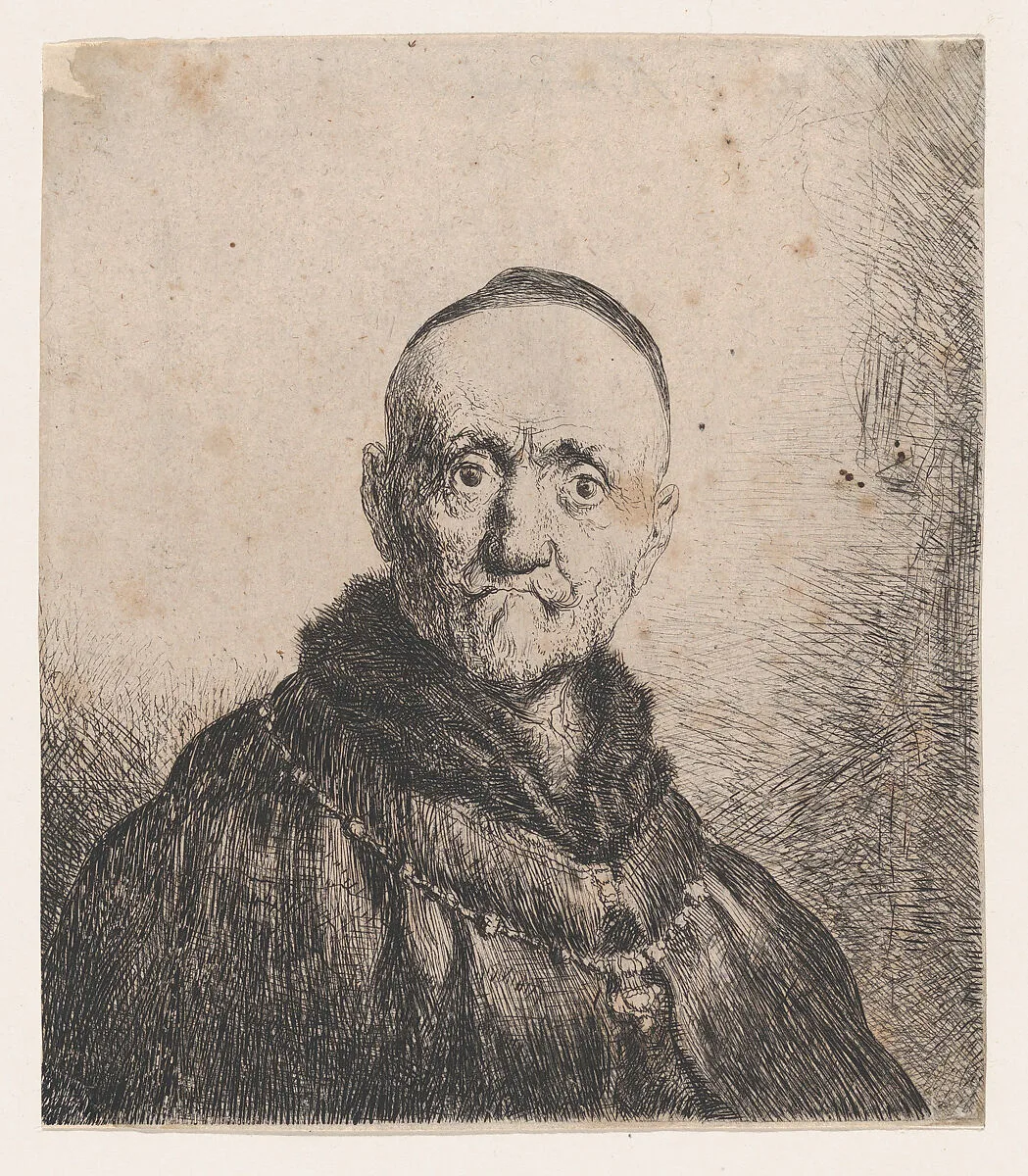 Bust of an Old Man, Frontal — Jan Lievens