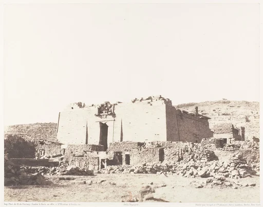 Kalabcheh (Talmis), Ruines du temple - Façade et Mur d'Enceinte