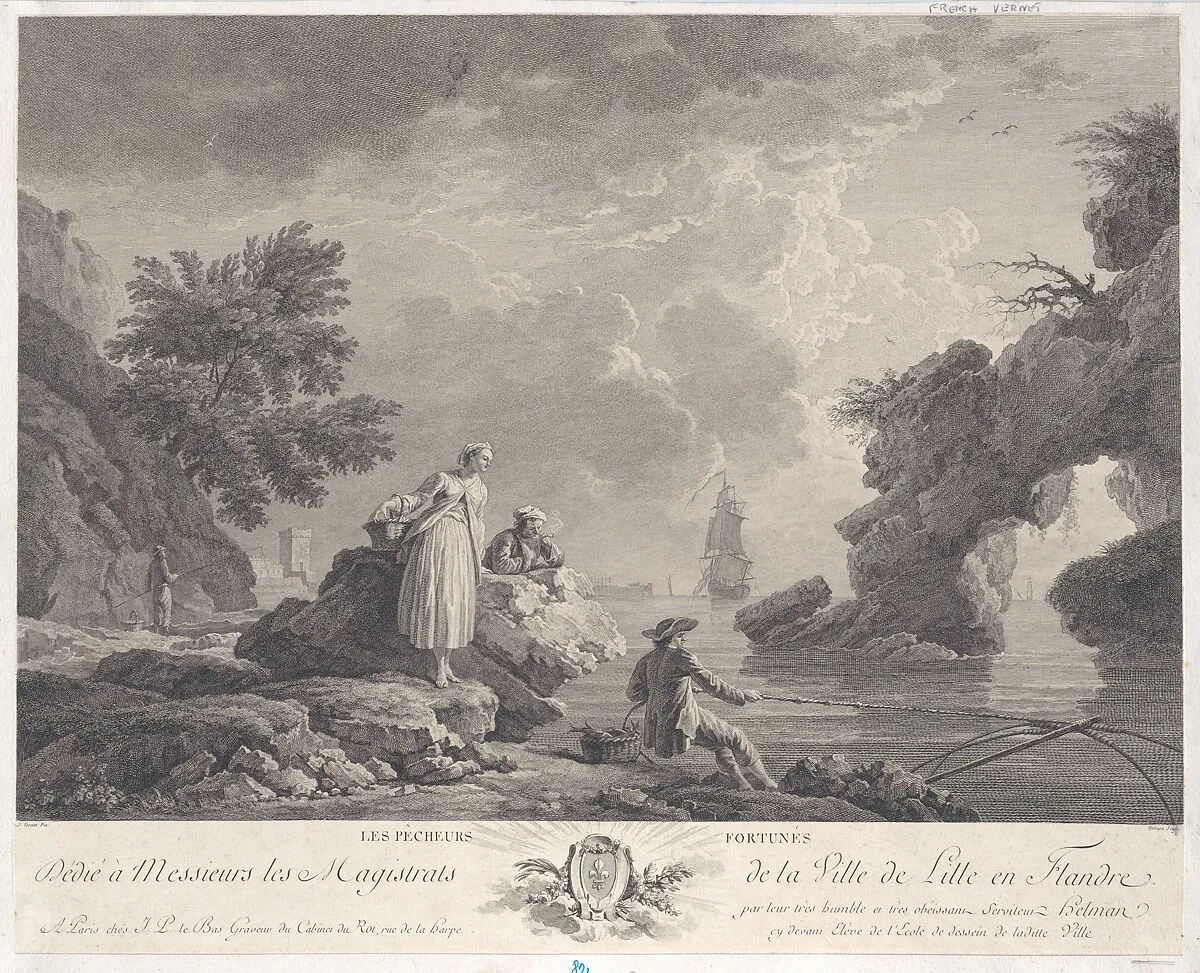 The Fortunate Fishermen — Joseph Vernet|Isidore Stanislas Henri Helman