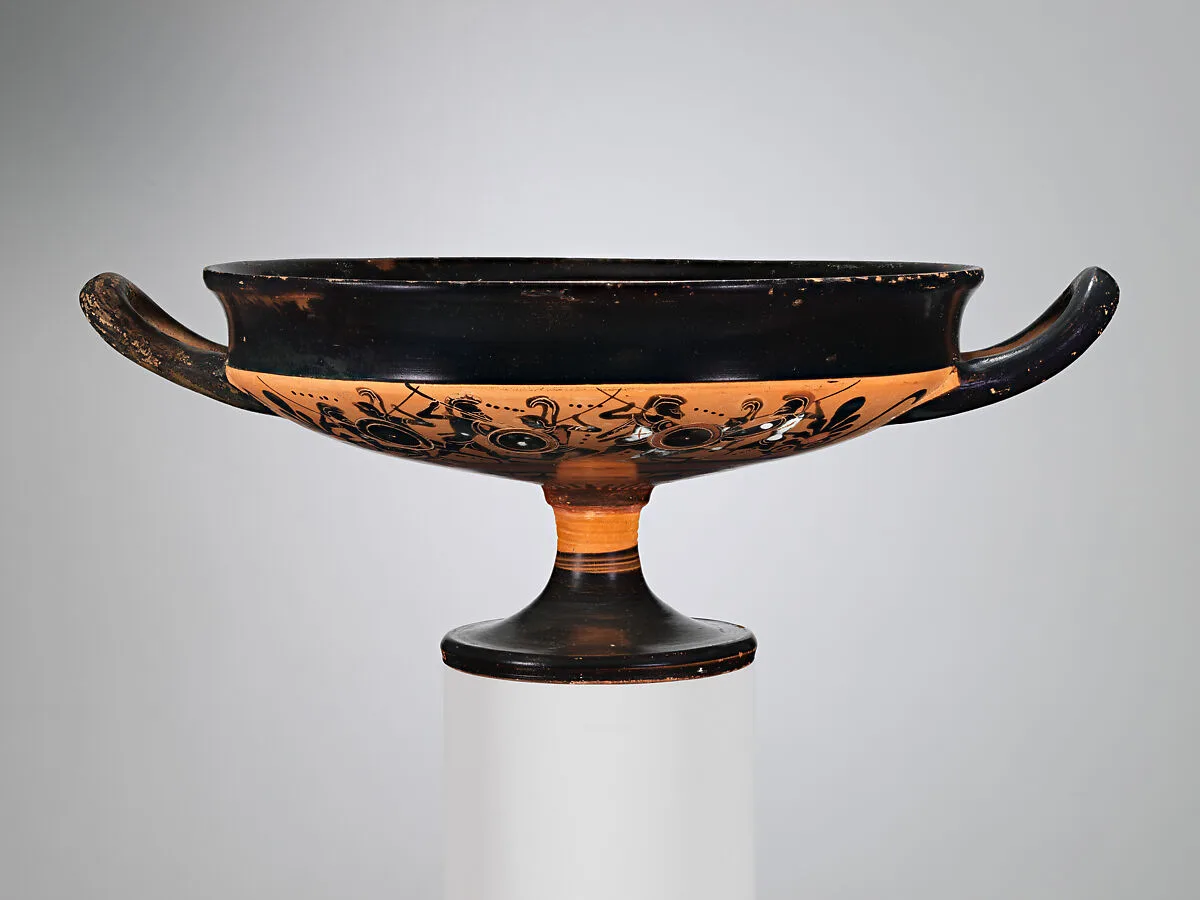 Terracotta kylix (drinking cup) — Group of Rhodes 12264