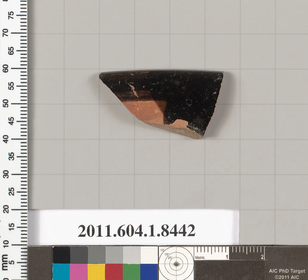 Terracotta rim fragment of a kylix (drinking cup) — Unknown