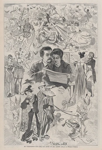 St. Valentine's Day – The Old Story in All Lands (from "Harper's Weekly," Vol. XII)