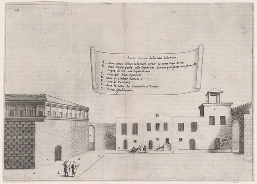 16th Plate, from Trattato delle Piante & Immagini de Sacri Edifizi di Terra Santa (Treatise of the Plans & Images of the Sacred Buildings of the Holy Land)