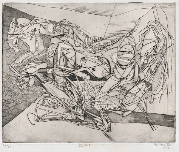 Combat — Stanley William Hayter