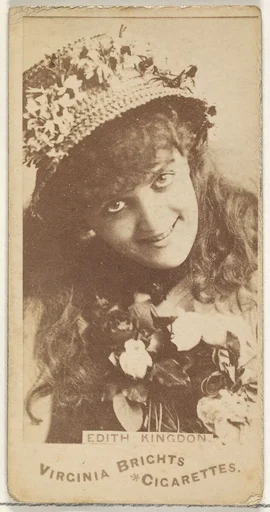 Edith Kingdon, from the Actors and Actresses series (N45, Type 1) for Virginia Brights Cigarettes