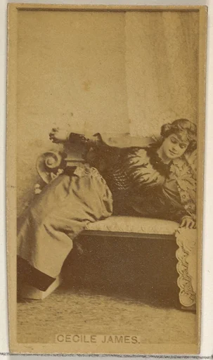 Cecile James, from the Actors and Actresses series (N45, Type 8) for Virginia Brights Cigarettes