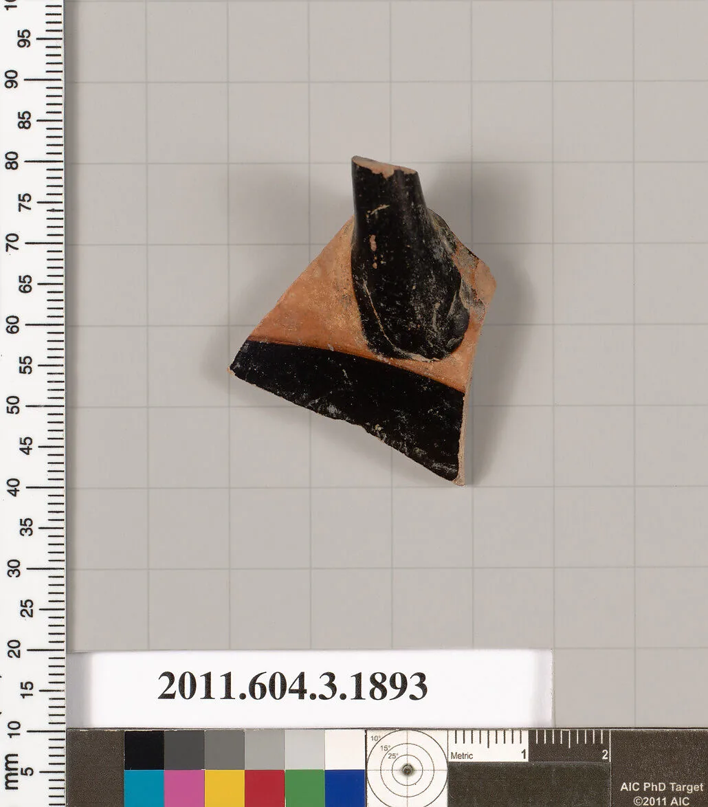 Terracotta fragment of a kylix (drinking cup) or a skyphos (deep drinking cup)? — Unknown