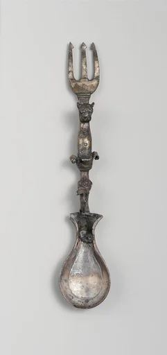 Silver spoon and fork