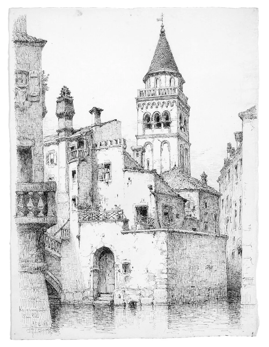 Campanile and Rio di San Polo, Venice — Andrew Fisher Bunner
