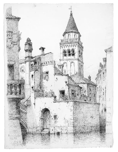Campanile and Rio di San Polo, Venice