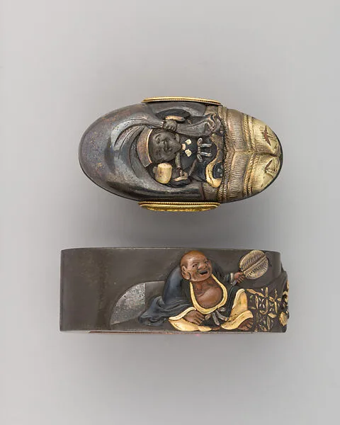Sword-Hilt Collar and Pommel (Fuchigashira) — Unknown