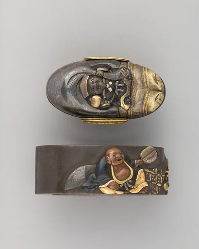 Sword-Hilt Collar and Pommel (Fuchigashira)