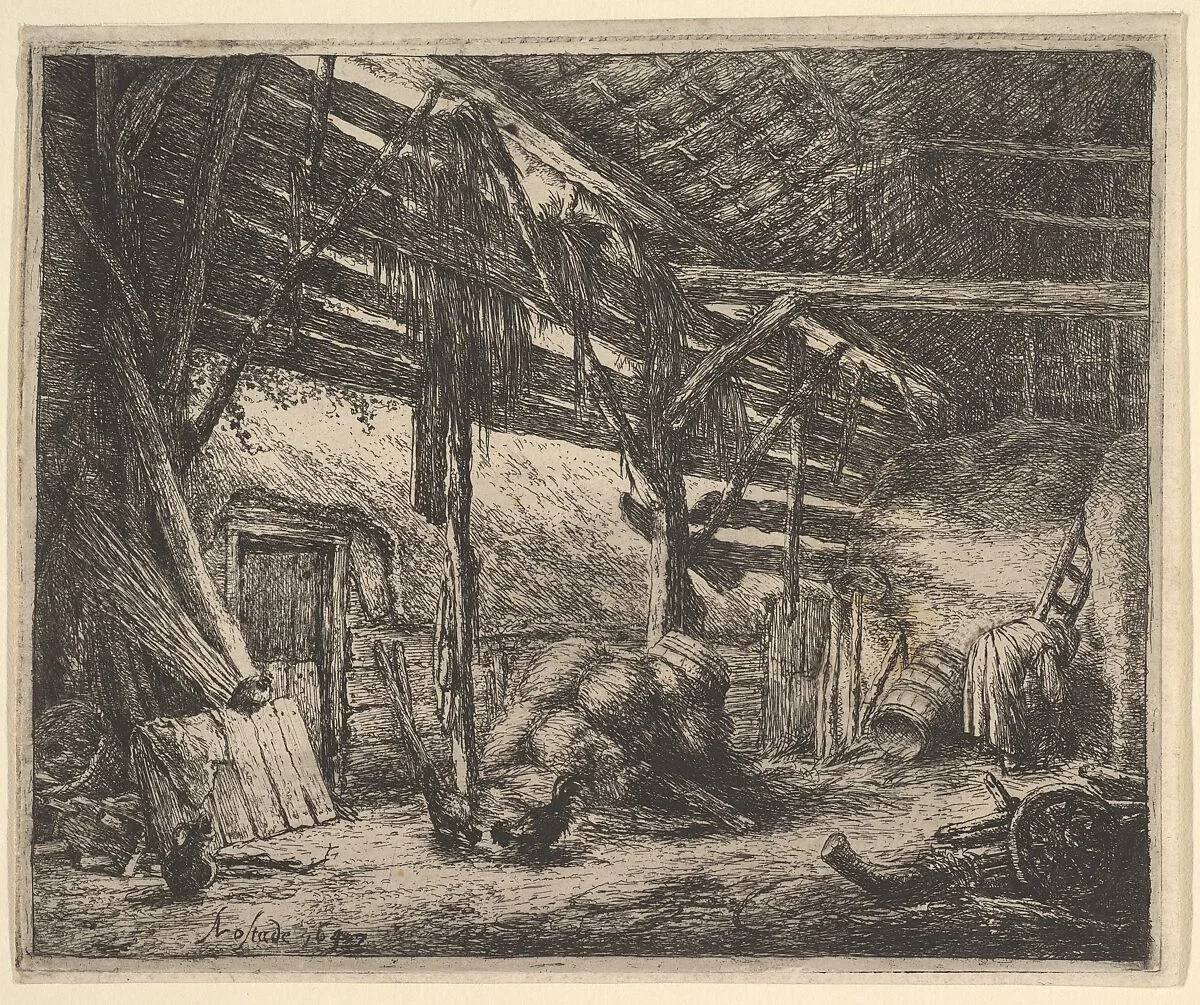 The Barn — Adriaen van Ostade