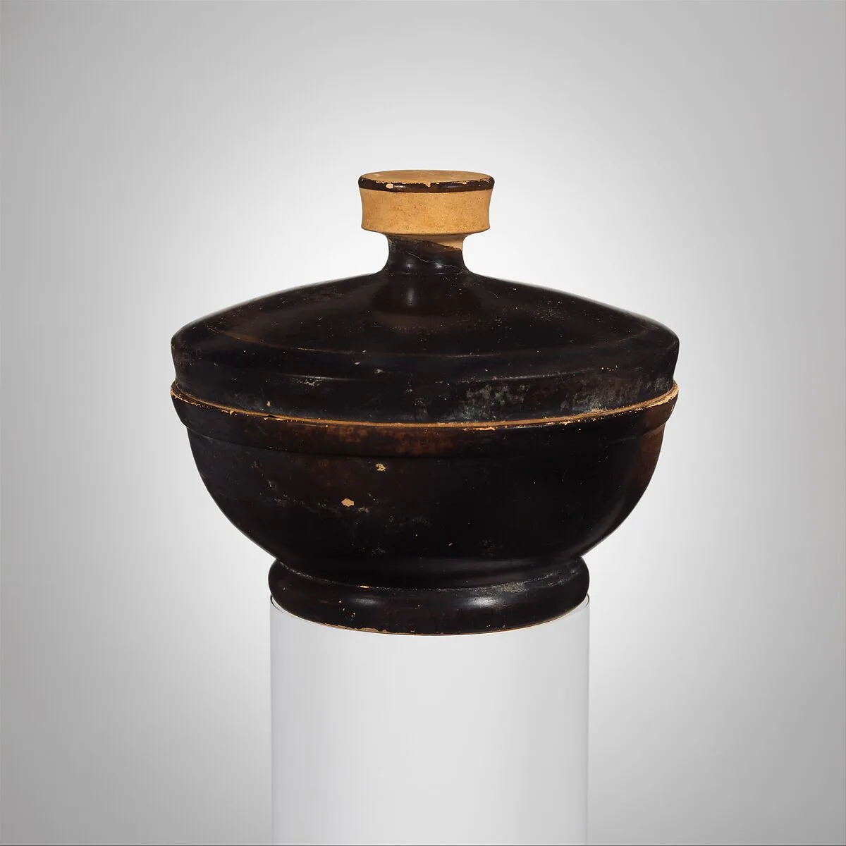 Terracotta covered bowl — Unknown