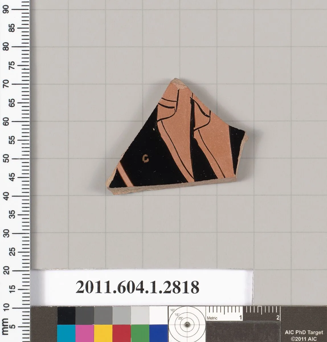 Terracotta fragment of a kylix (drinking cup) — Unknown