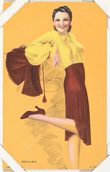 Dat-A-Ble from Glamour Girls series (W424) — International Mutoscope Reel Company