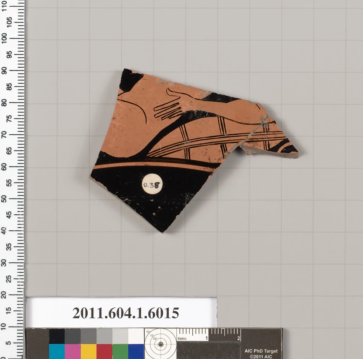 Terracotta fragment of a kylix (drinking cup) — Unknown