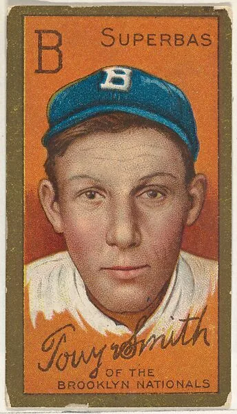 Tony Smith, Brooklyn Superbas, National League, from the "Baseball Series" (Gold Borders) set (T205) issued by the American Tobacco Company — American Tobacco Company