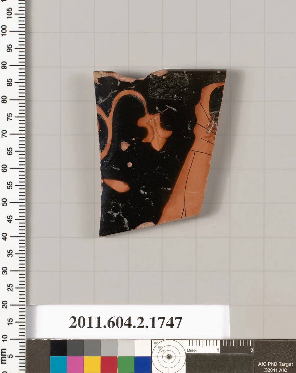 Terracotta rim fragment of a skyphos (deep drinking cup) — Unknown
