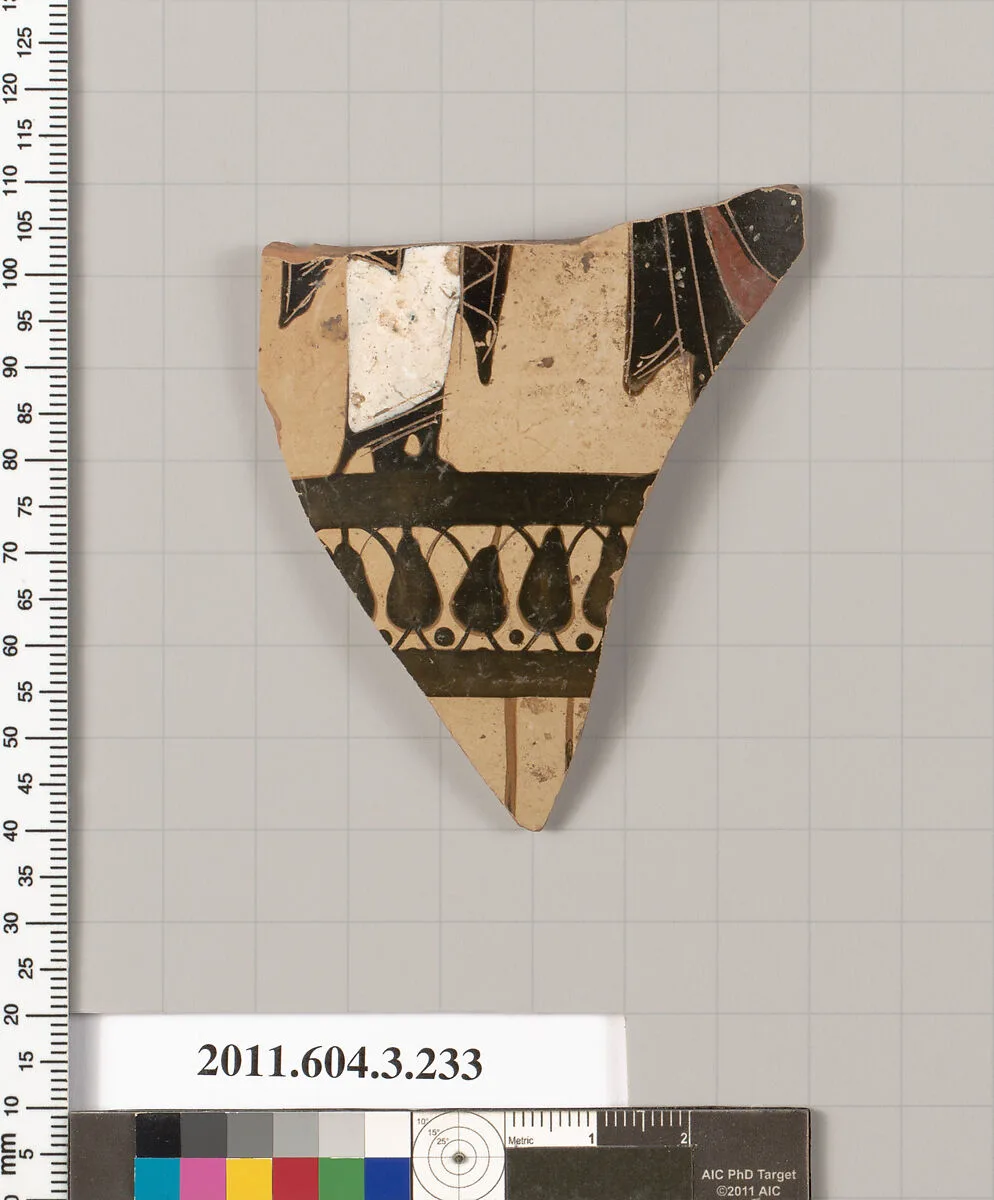 Terracotta fragment of a neck-amphora (jar) — Unknown