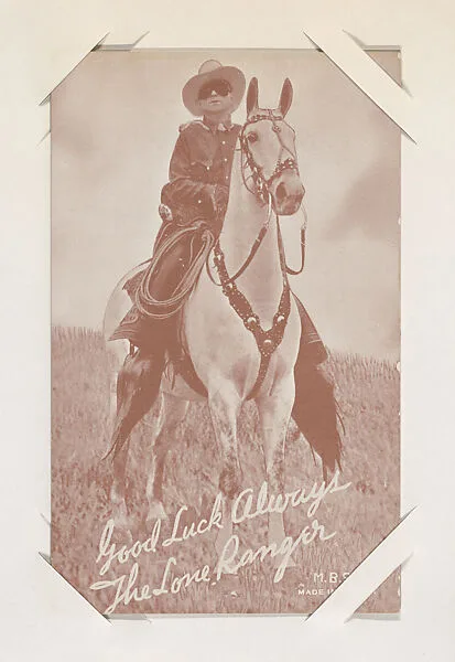 The Lone Ranger from TV and Radio Stars Exhibit Cards series (W409) — Unknown
