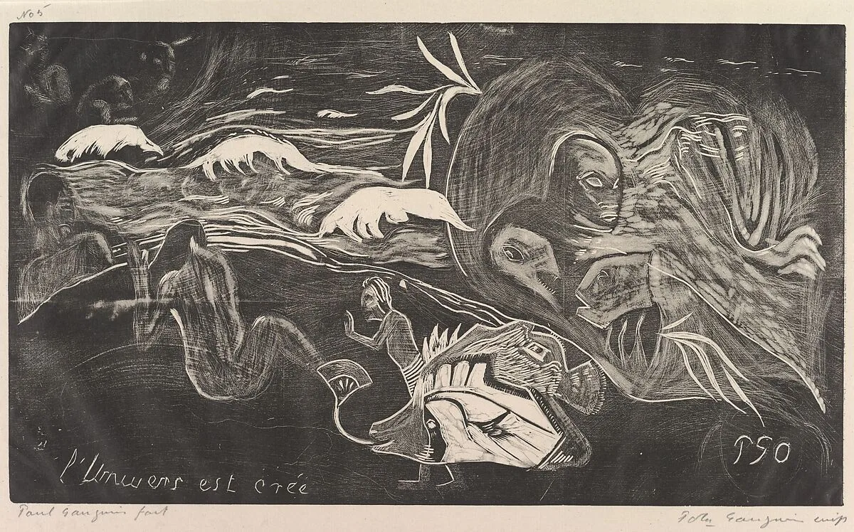 The Universe is Created (L'Univers est créé), from Fragrance (Noa Noa) — Paul Gauguin