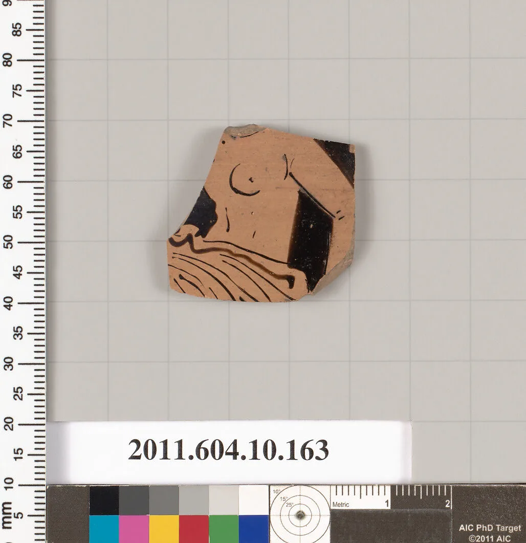 Terracotta fragment of a skyphos (deep drinking cup) — Unknown