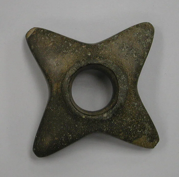 Stone Mace Head with Four Points — Unknown