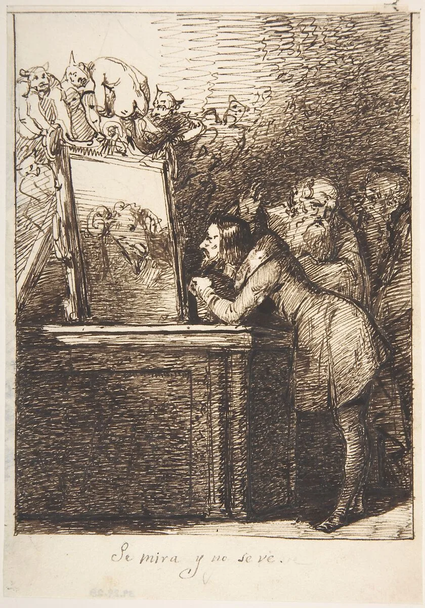 He Looks and Doesn't Recognize Himself ("Se mira y no se ve") — Leonardo Alenza y Nieto