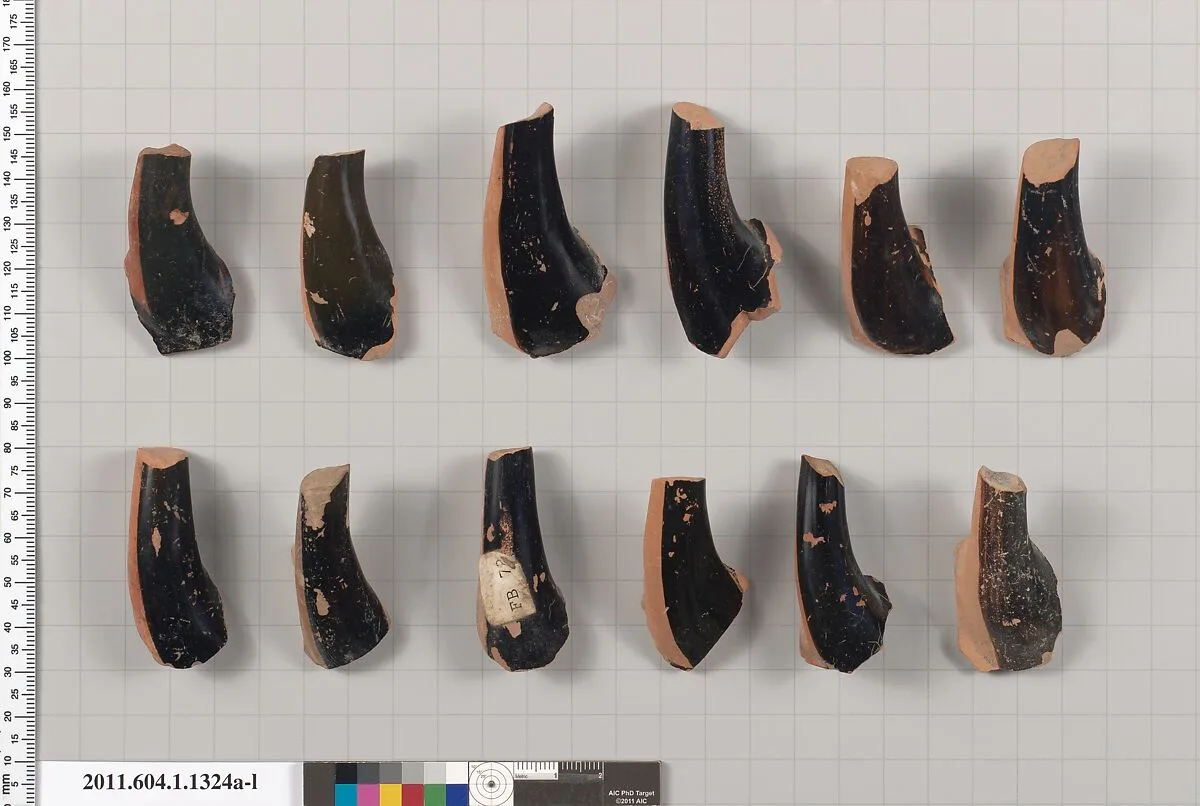 Terracotta fragments of kylikes (drinking cups) — Unknown