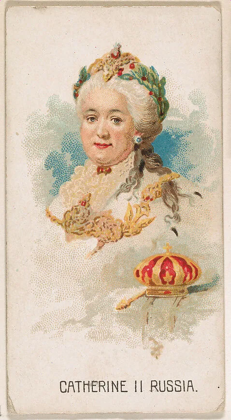 Catherine II, Russia, from Leaders series (N222) issued by Kinney Bros. — Kinney Brothers Tobacco Company