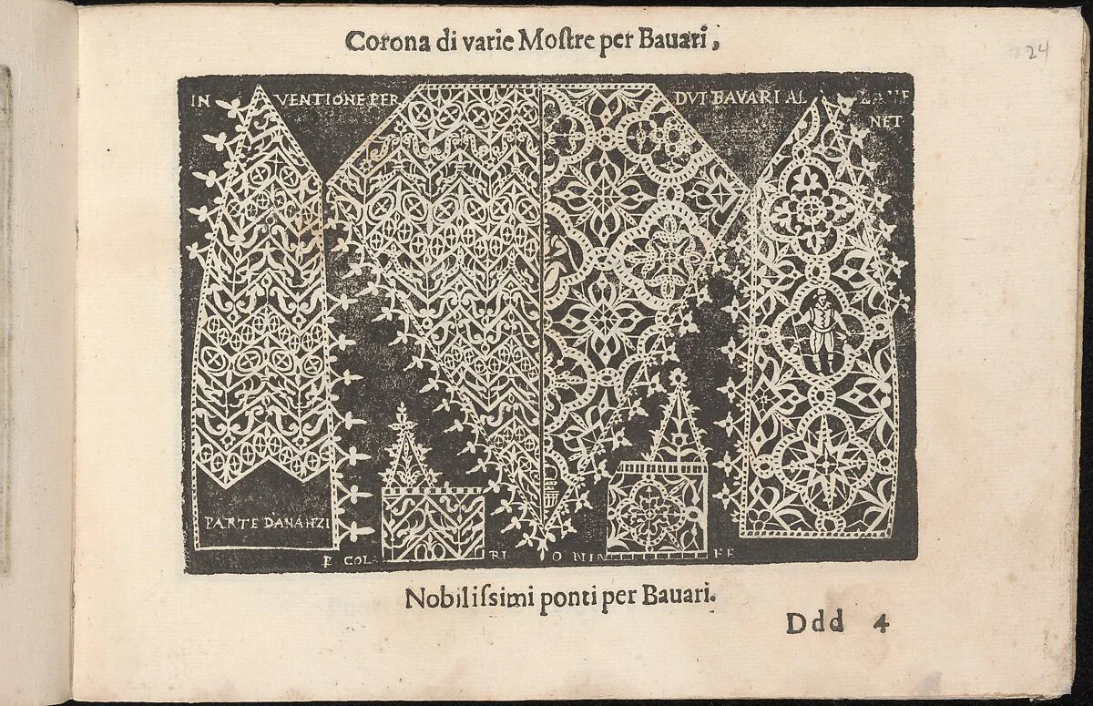Corona delle Nobile et Virtuose Donne, Libro Terzo, page 24 (recto) — Alessandro de' Vecchi|Cesare Vecellio