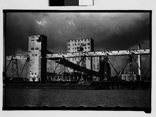 [Oil Refinery Buildings on Waterfront, New Orleans, Louisiana]