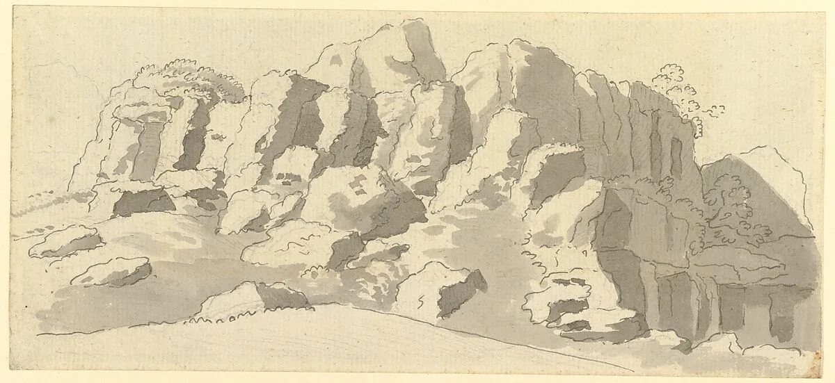 Design for Rock-work at Virginia Water, Windsor Great Park — Thomas Sandby