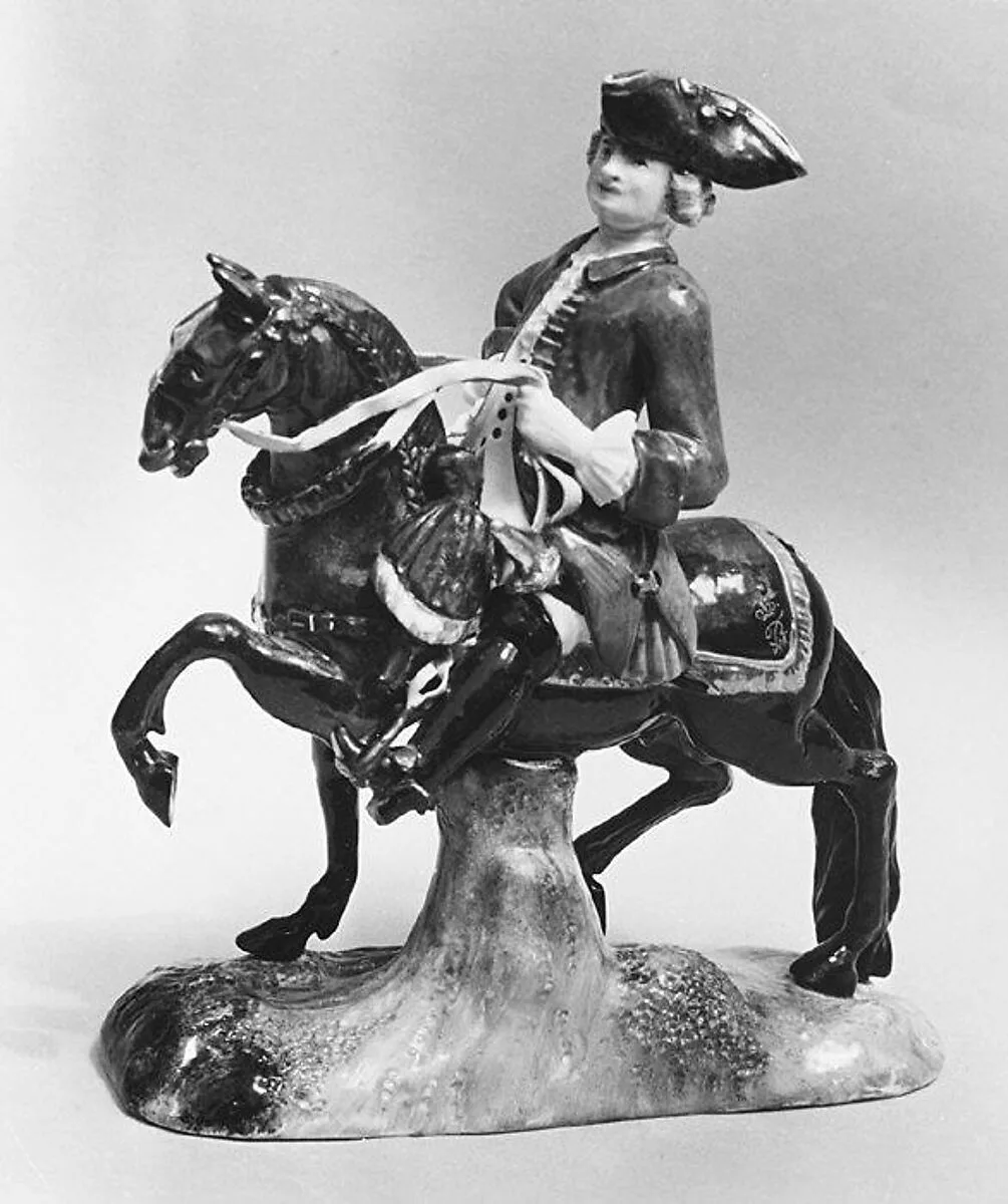Mounted soldier — Royal Porcelain Manufactory, Berlin|Wegely period