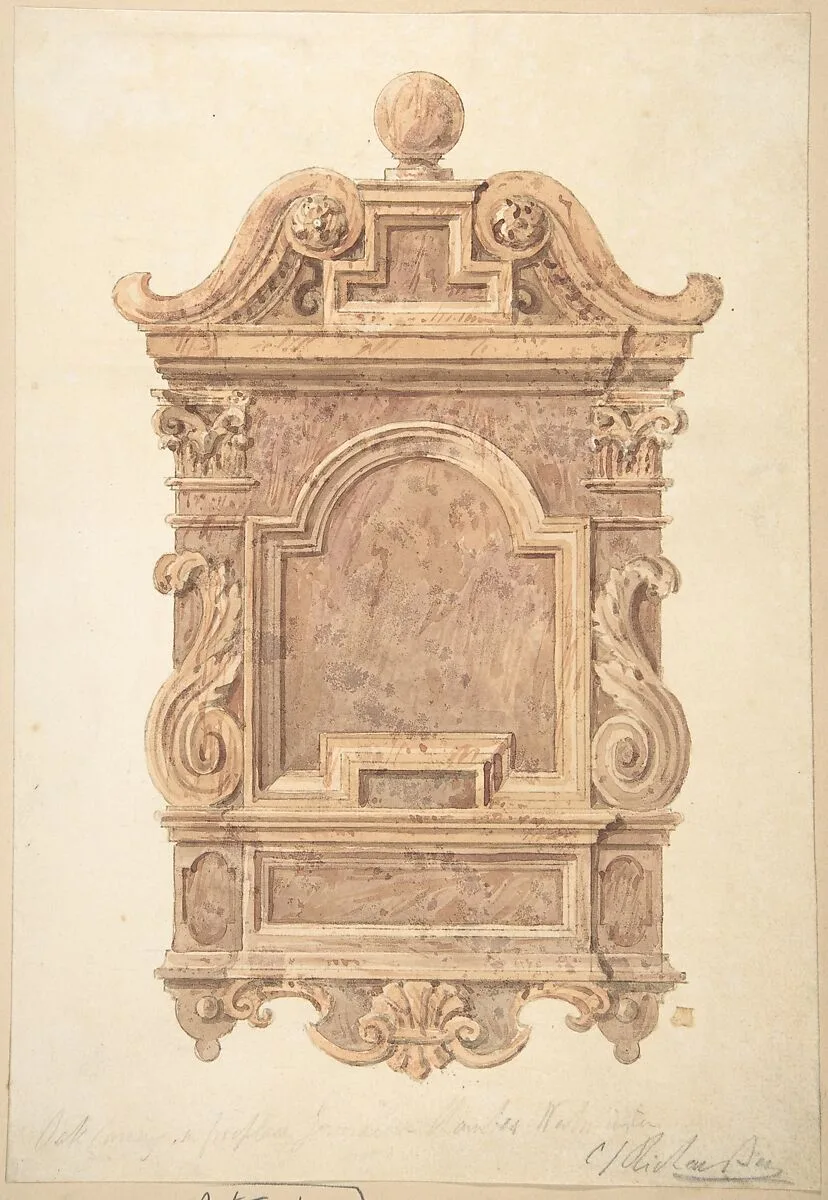 Oak Carving from Fireplace in the Jerusalem Chamber, Westminster — Charles James Richardson