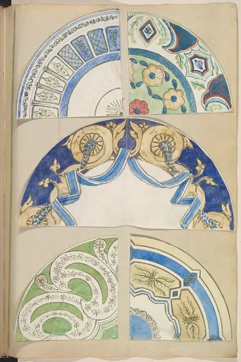 Six Designs for Decorated Plates