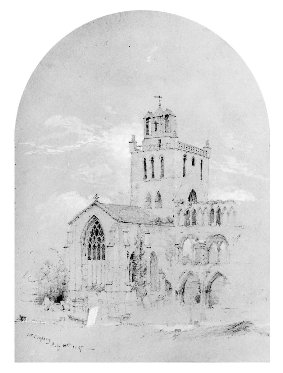 Jedburgh Abbey (from Cropsey Album) — Jasper Francis Cropsey