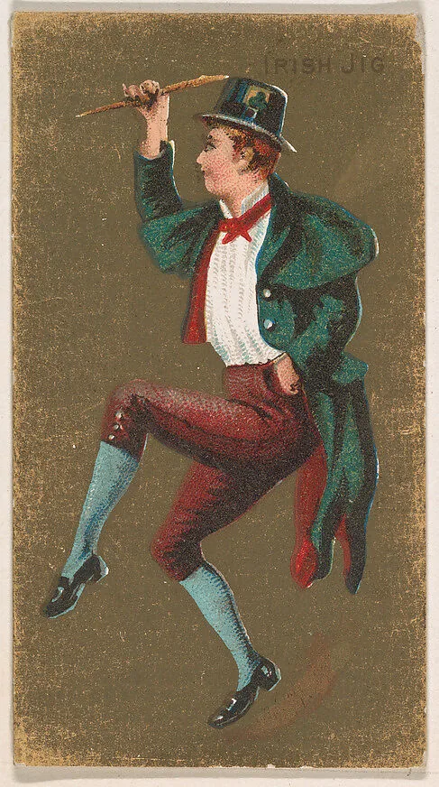Irish Jig, from National Dances (N225, Type 2) issued by Kinney Bros. — Kinney Brothers Tobacco Company