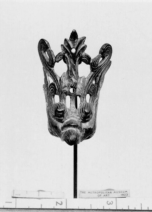 六朝 鎏金青銅飾(残件)|Fragment of a Buddhist crown? — Unknown