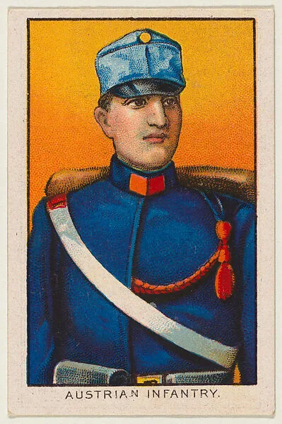 Austrian Infantry, from the Military series (T79) issued by the American Tobacco Company — American Tobacco Company
