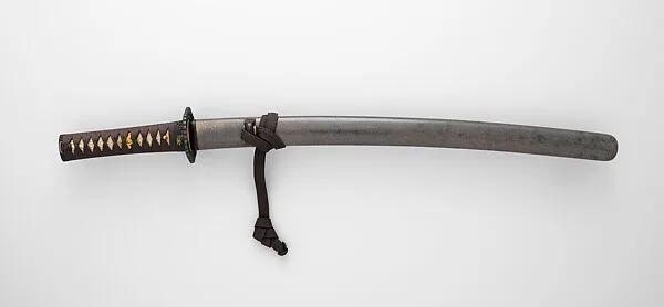 鮫皮研出鞘大小拵 Blade and Mounting for a Short Sword (<i>Wakizashi</i>) — Gotō Tokujō|Yokoya Munekuni|Nobukuni|Gotō Mitsuyoshi (Shinjō)