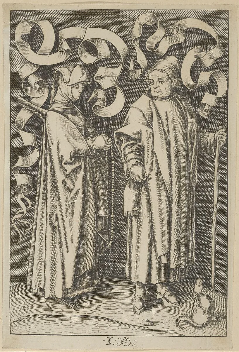The Churchgoers — Israhel van Meckenem|Anonymous