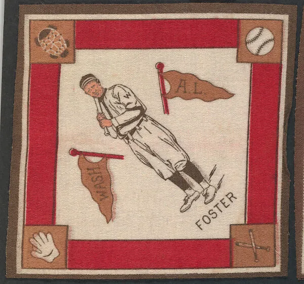 Eddie Foster, Washington, American League from Baseball Players Felt Blanket series (B18) — Unknown
